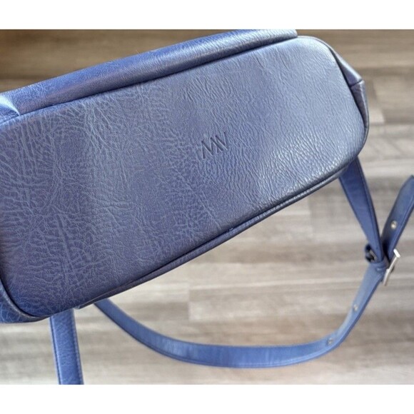 MATT & NAT VIGNELLI Vegan Leather Backpack DWELL Blue Adjustable Strap Top Zip main image 8